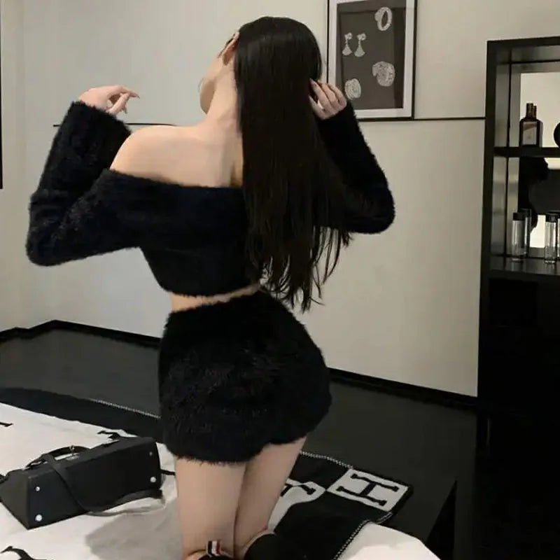 Women's Slim High Waist Winter Autumn Thick Velvet Pants