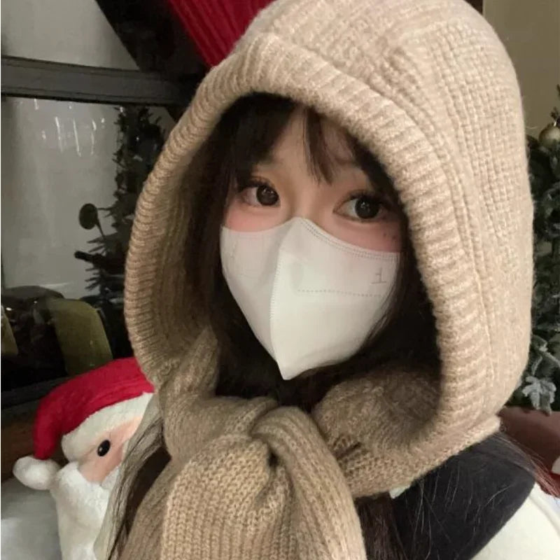 Integrated Hat Scarf