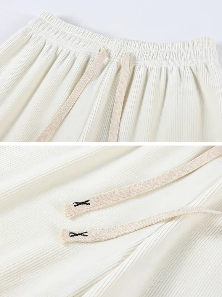 Women Wide Leg Corduroy Pants