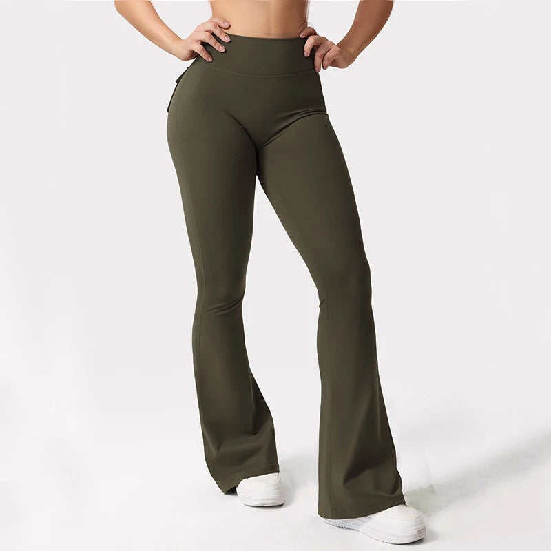 Summer Women's Cargo Pocket Fitness Tights