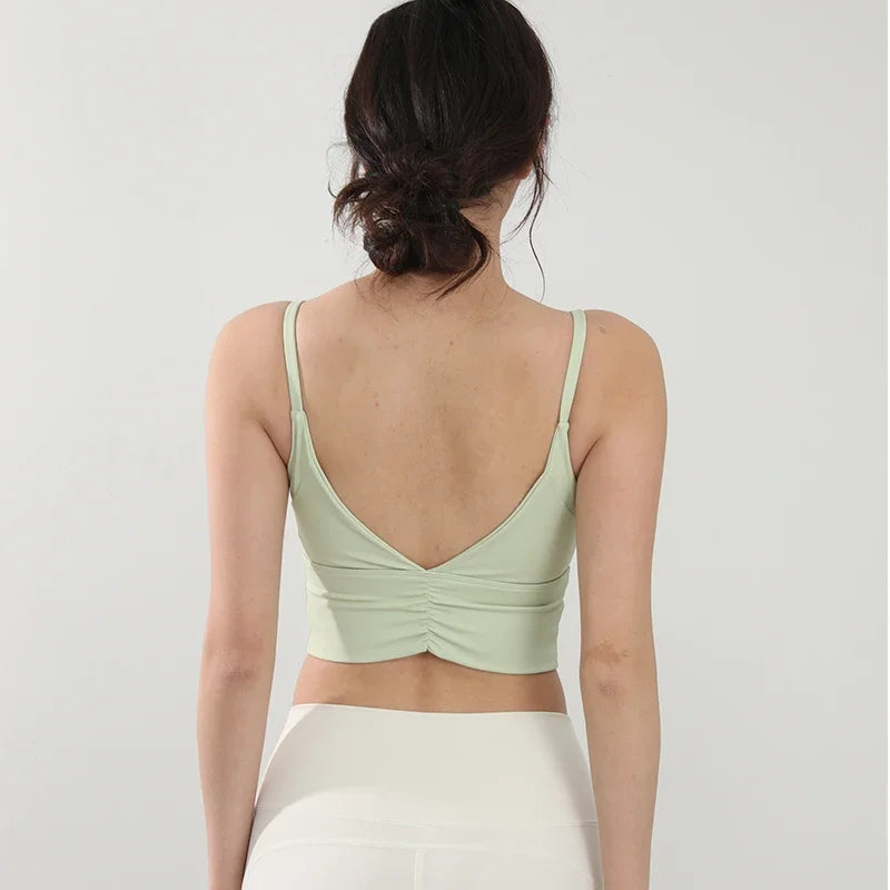 Fixed Pad Sports Bra for Women