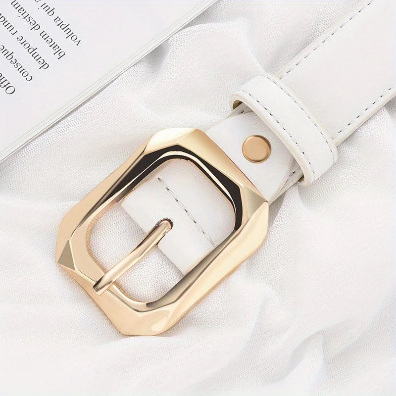 Women's Belt Trend Gold Needle Buckle