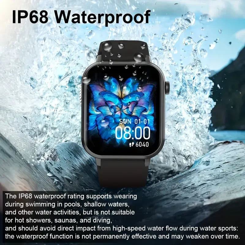Waterproof Smartwatch Women Men Android IOS