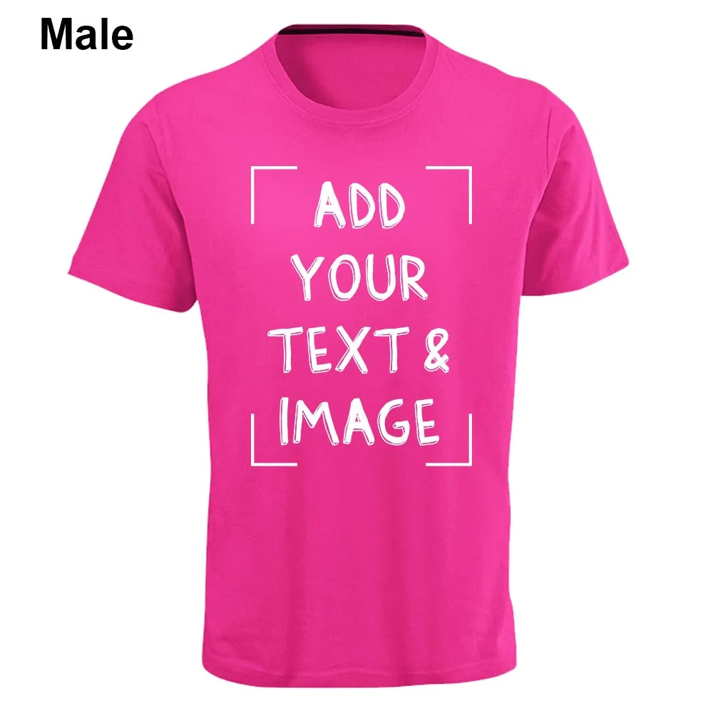 Custom T-shirt with Your Photo Text Image