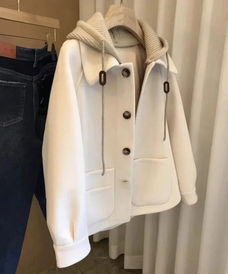 Women's Knitted Woolen Coat