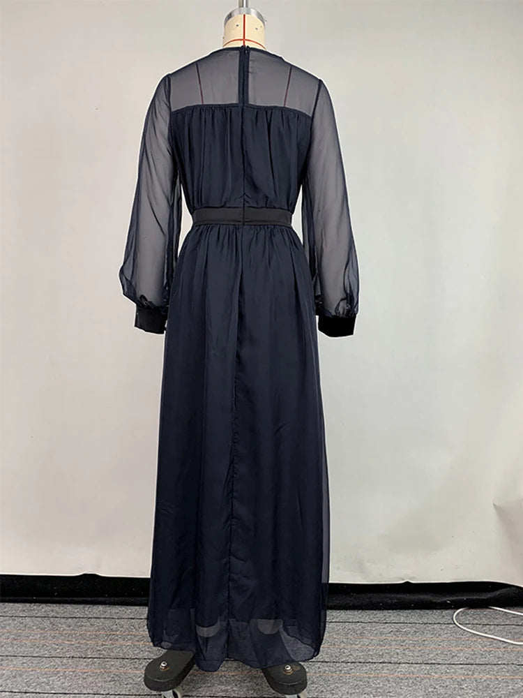 See-Through Maxi Dress