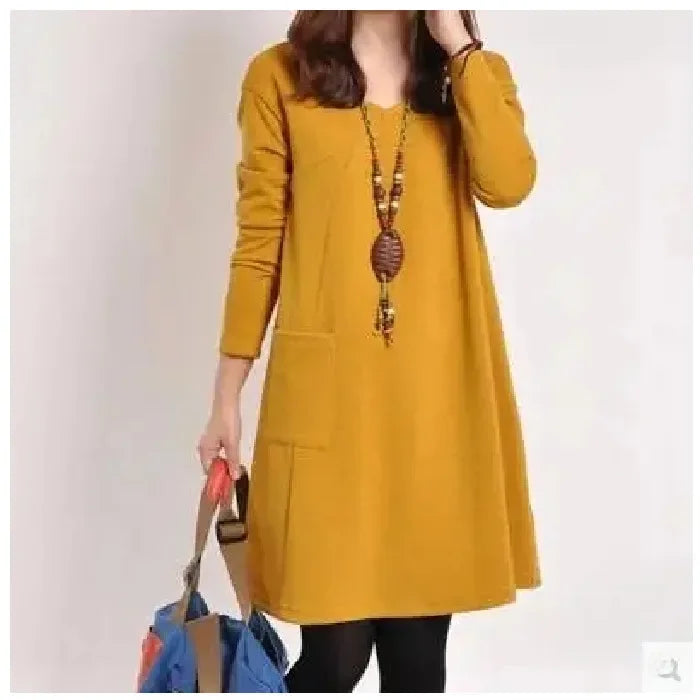 Autumn/Winter Plus Size Women's Dress