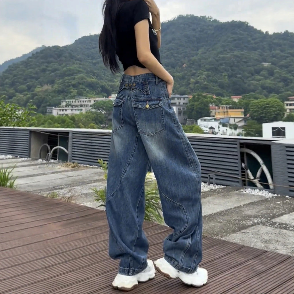 High Waist Wide Leg Jeans