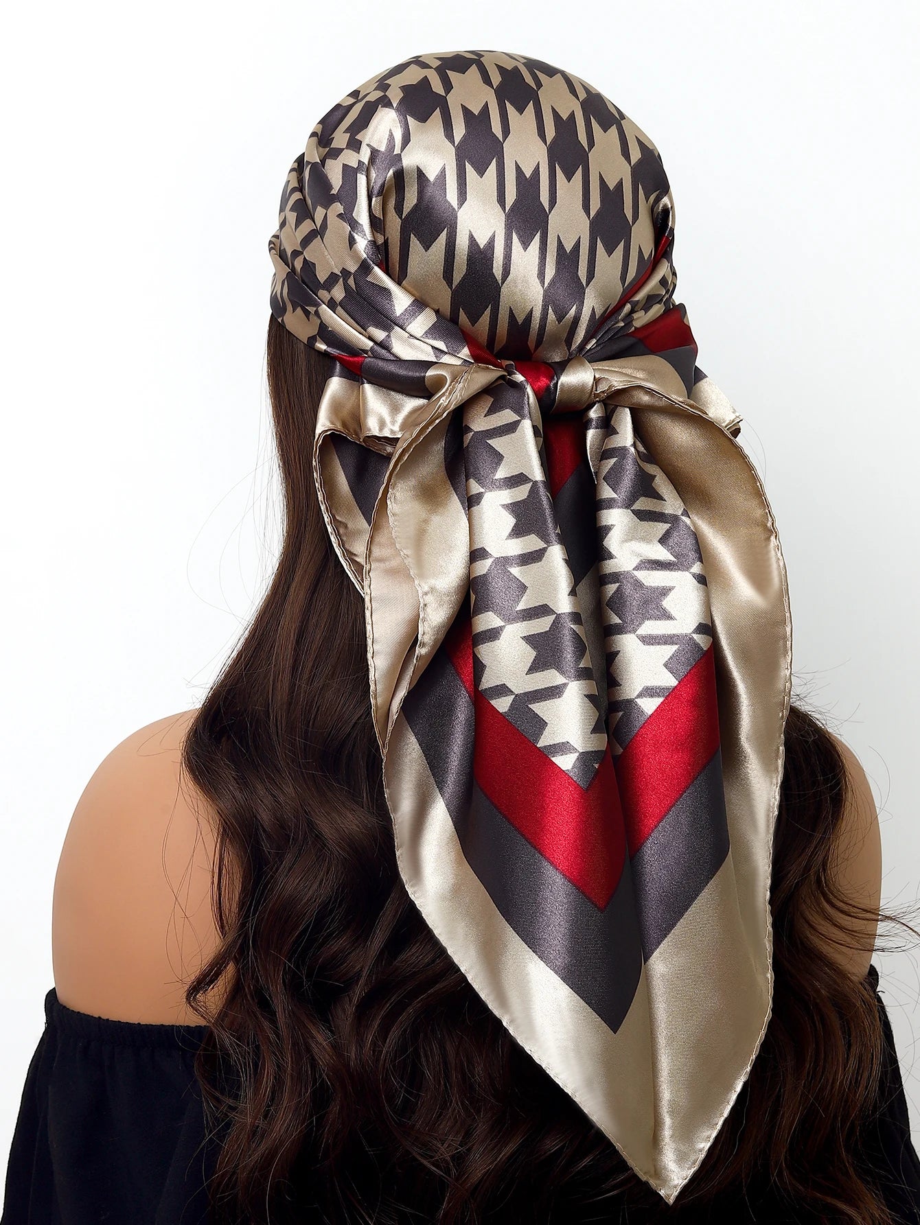 Women Printed Pre-tie Headscarf