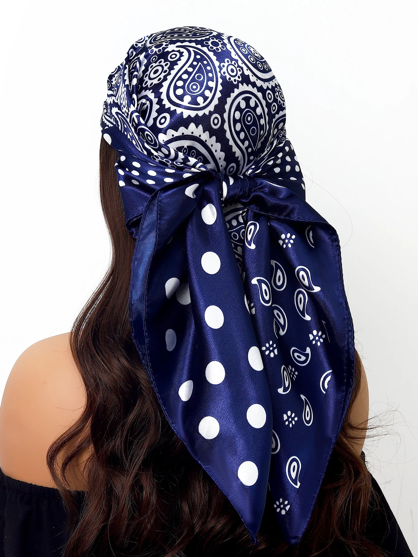 Women Printed Pre-tie Headscarf