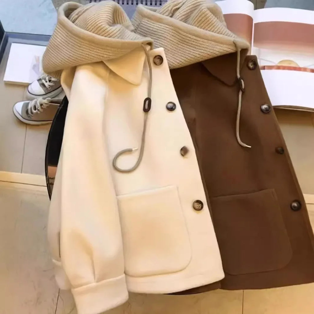 Women's Knitted Woolen Coat