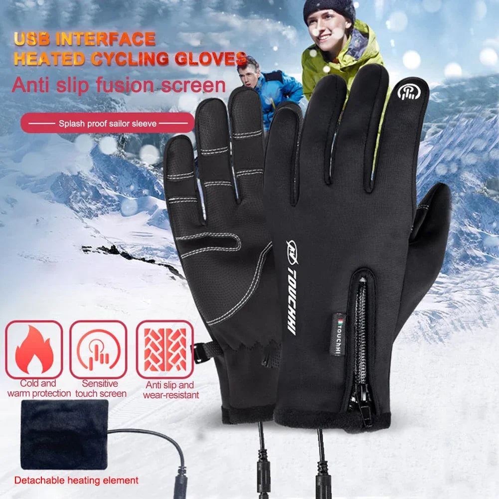 Thermal Heated Touch Screen Gloves