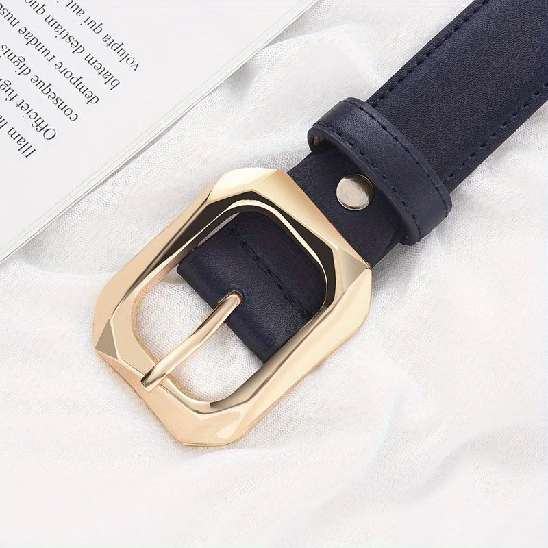 Women's Belt Trend Gold Needle Buckle