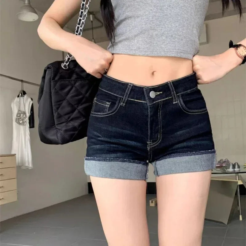 Slim Casual Denim Shorts