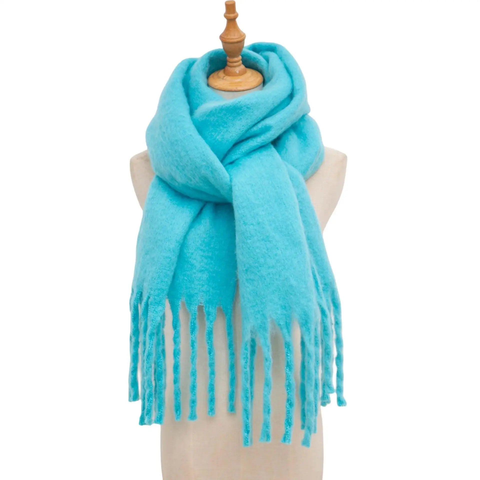 Winter Warm Thick Shawl Pashmina Scarves Long Tassel