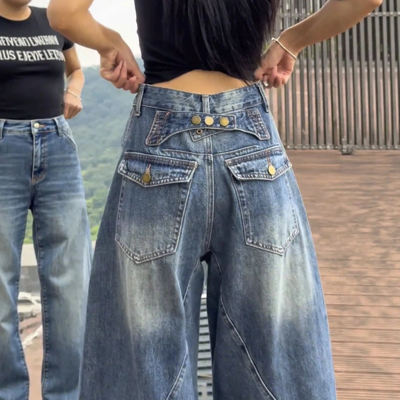 High Waist Wide Leg Jeans