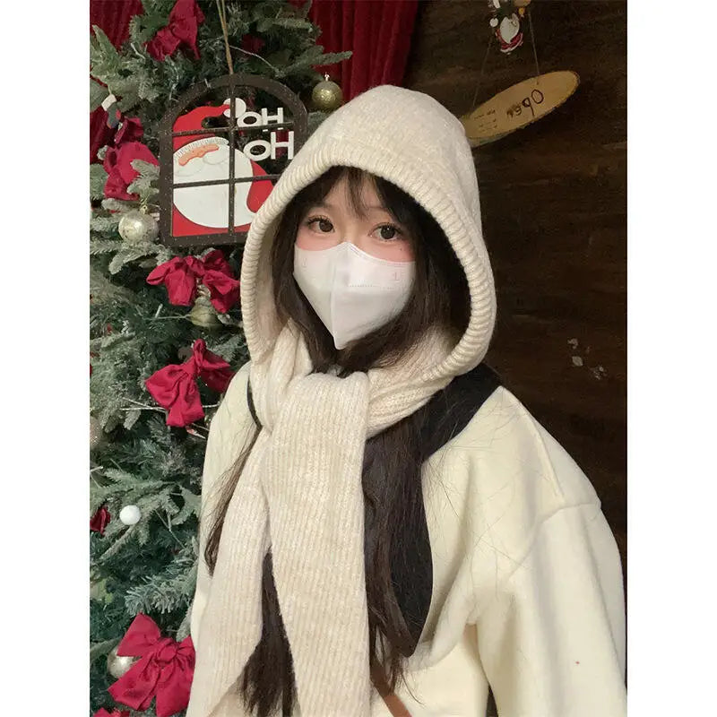 Integrated Hat Scarf