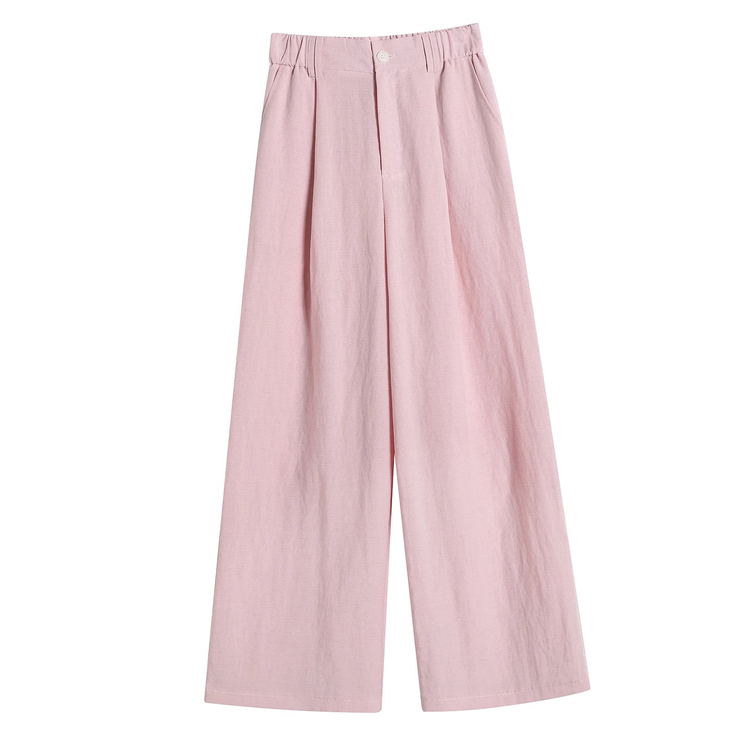 Cotton and Linen Women's Wide Leg Pants