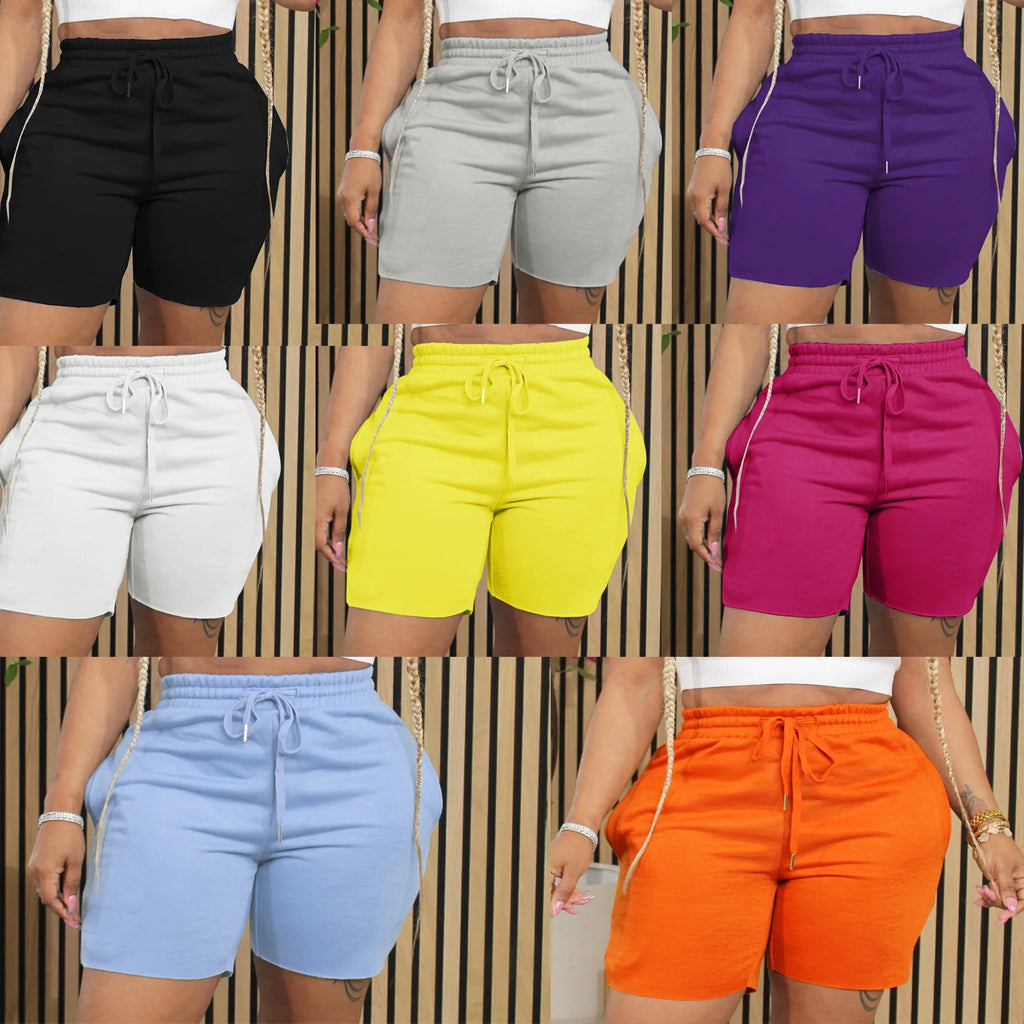 BKLD Fashion Slim Fit Drawstring Elastic Waist Shorts