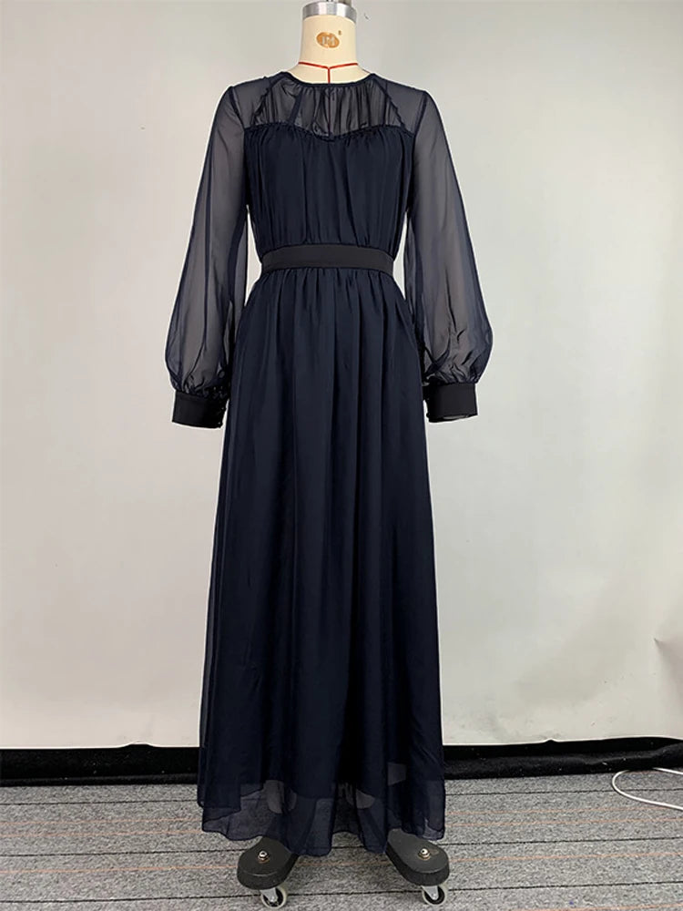 See-Through Maxi Dress