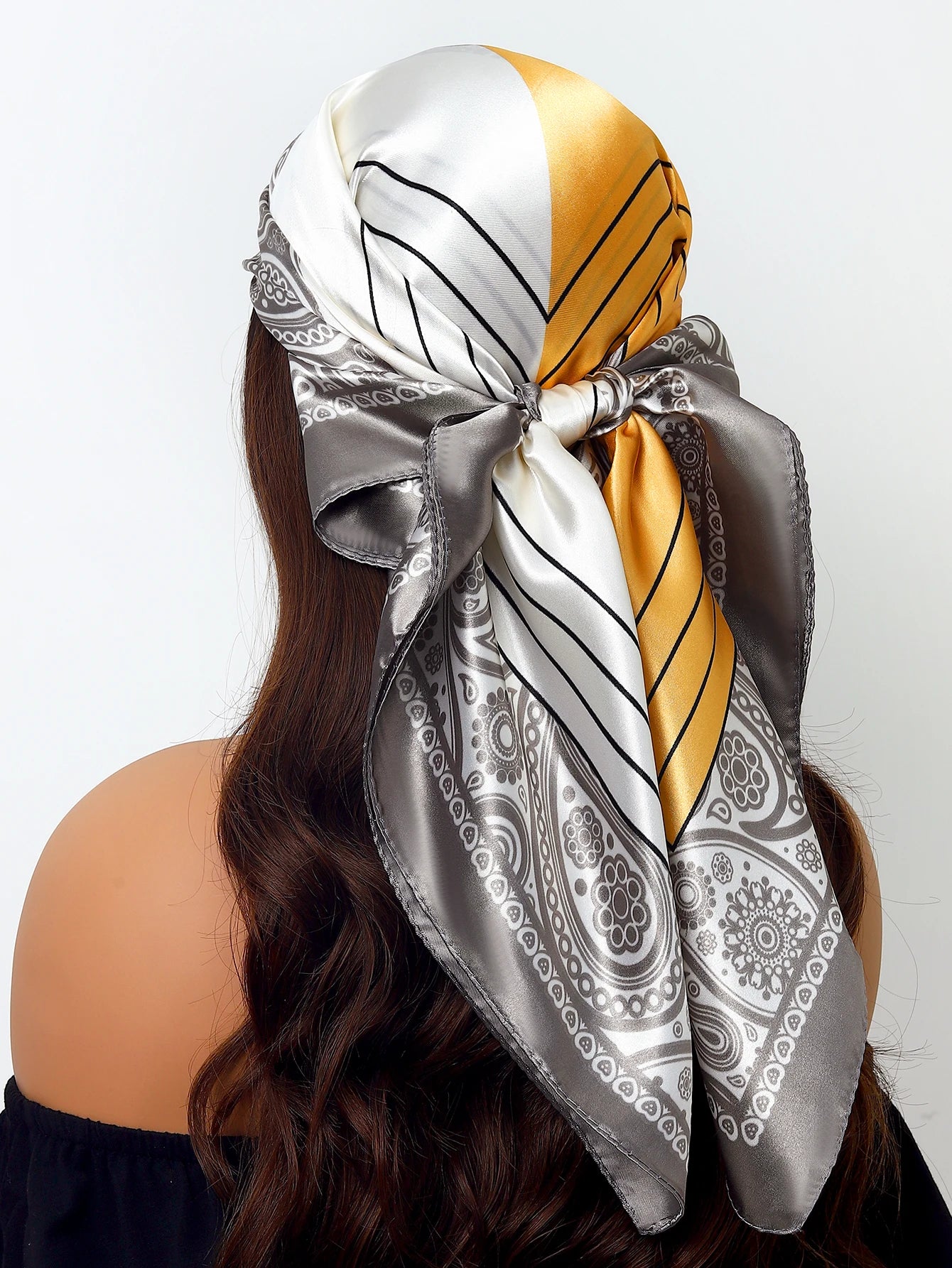 Women Printed Pre-tie Headscarf