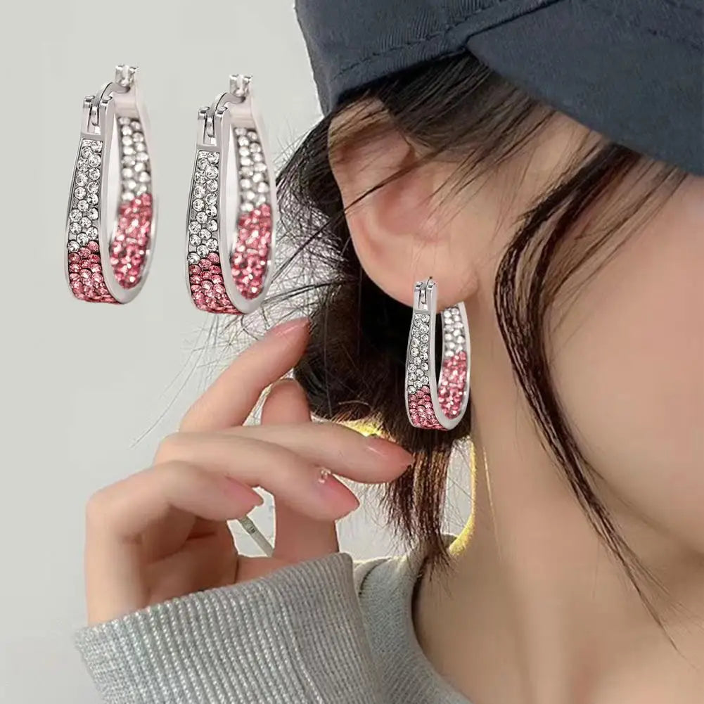 Zircon Hoop Earrings