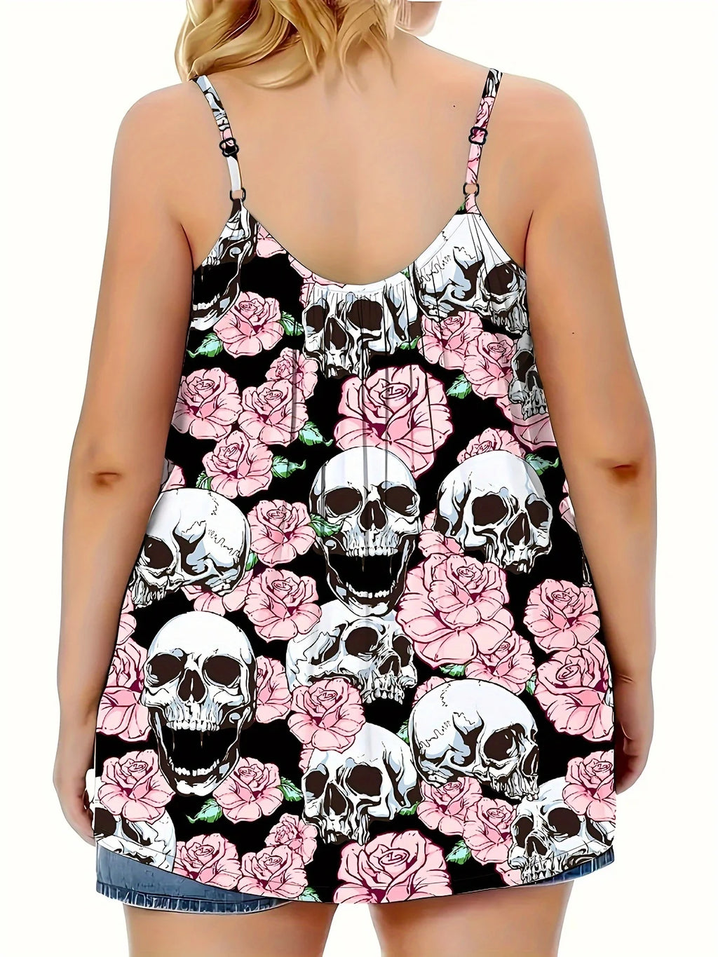Plus Size Women's Sleeveless T-Shirt Top for Curvy (1XL-5XL)