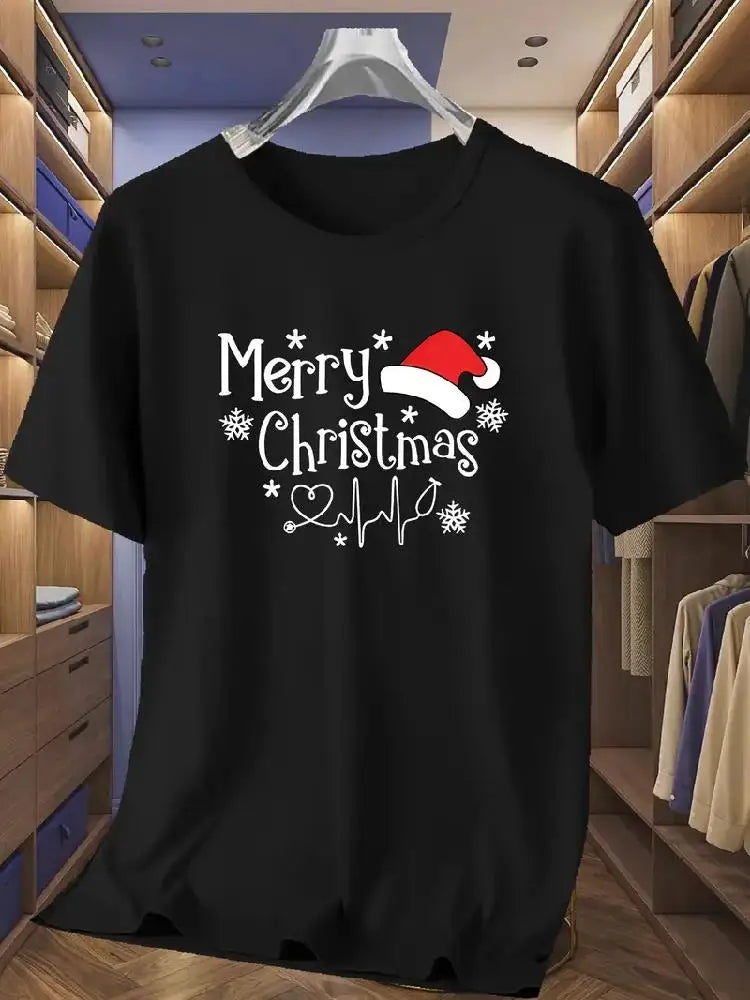 Christmas T-Shirt 180G Cotton Crew Neck