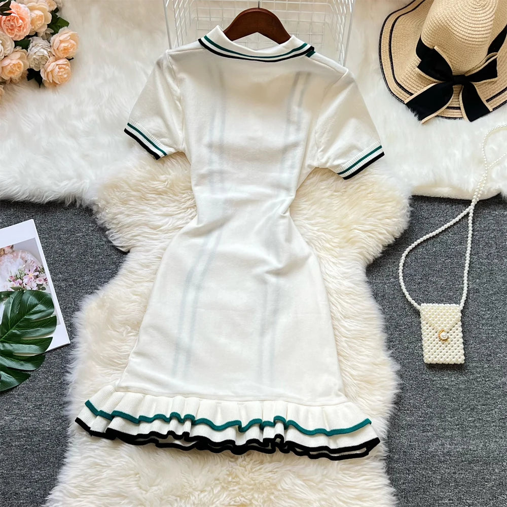 Women Knitted Mini Dress