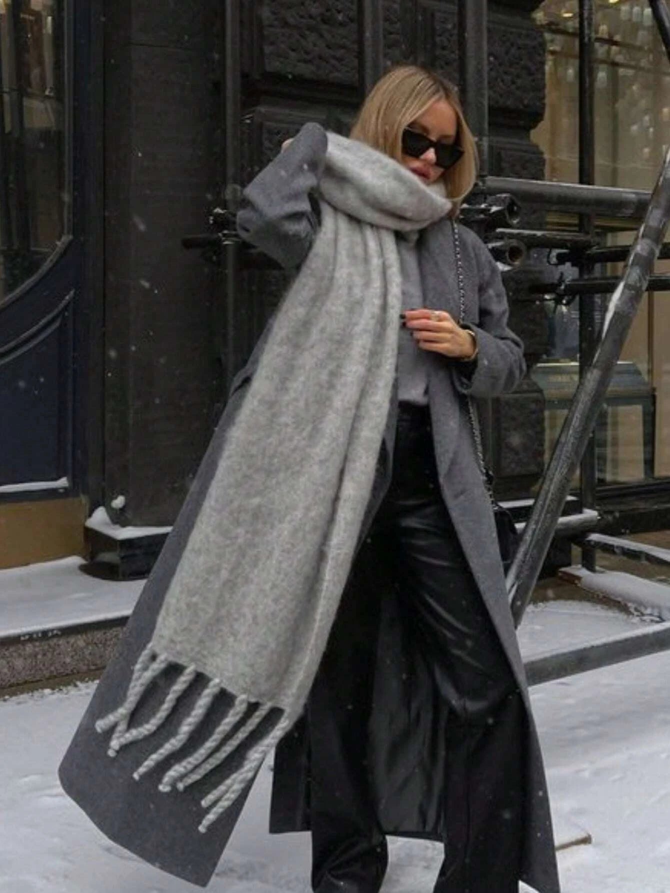 Winter Warm Thick Shawl Pashmina Scarves Long Tassel