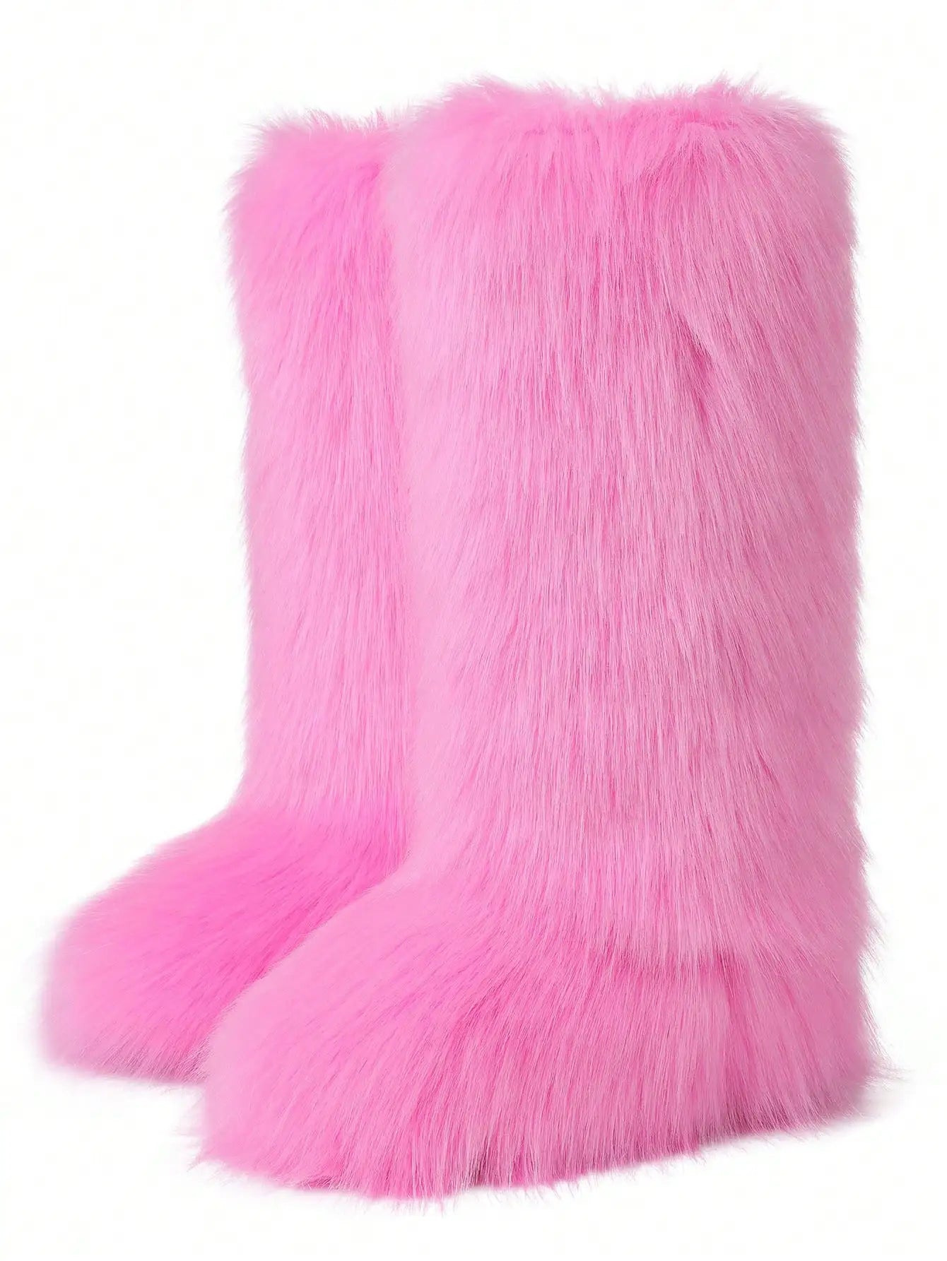 Furry Fluffy Women Snow Boots