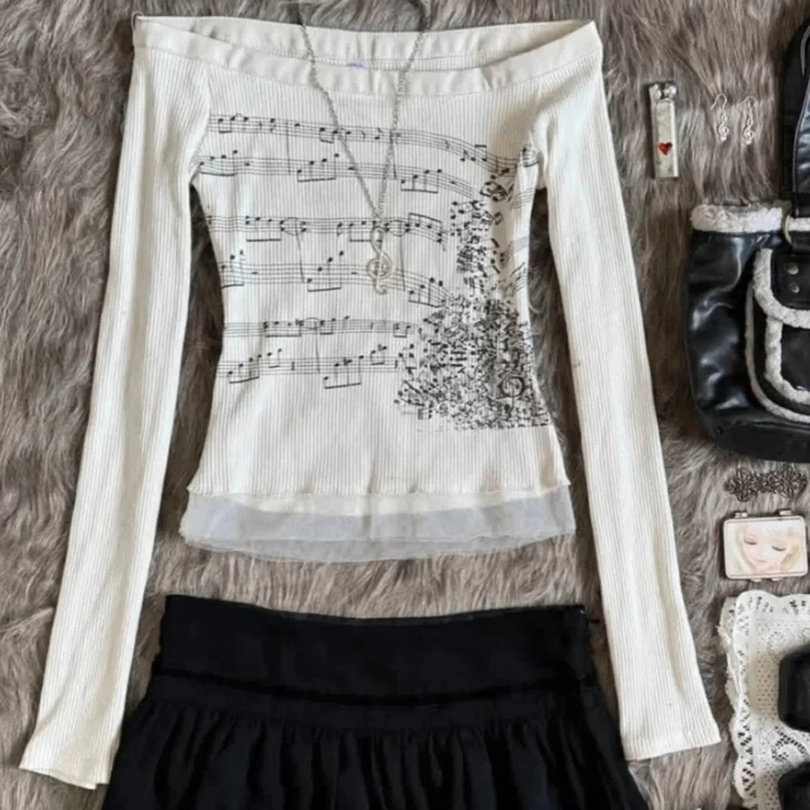 Women T-shirt Long Sleeve Boat Neck