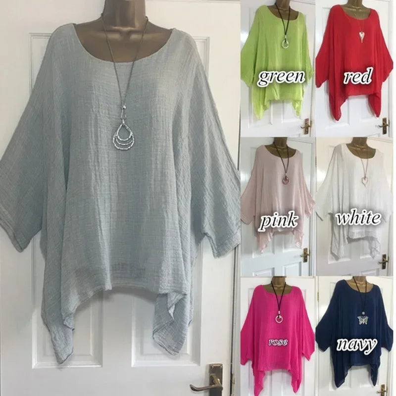 Women Linen t-shirts /  Blouse