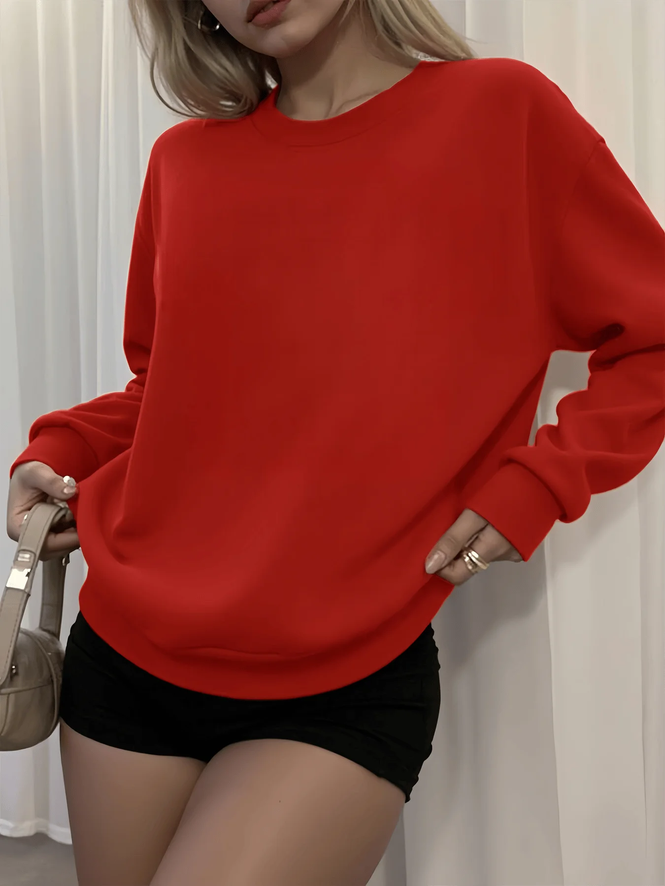 White Christmas with reindeer sweatshirt