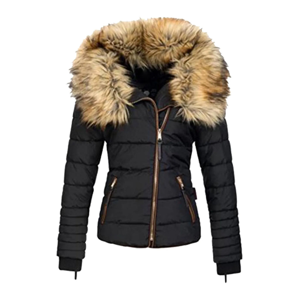 Winter Plus Size Collar Zipper Padded Jacket