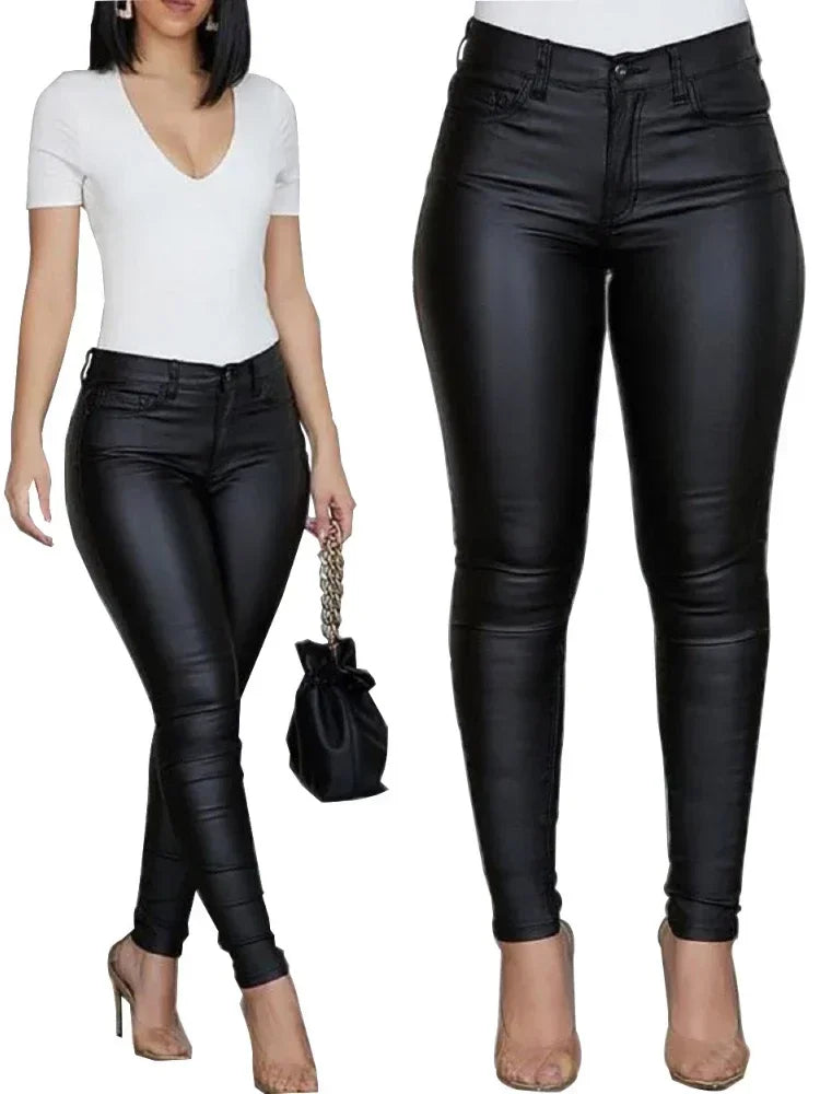 Fashion PU Leather Pants