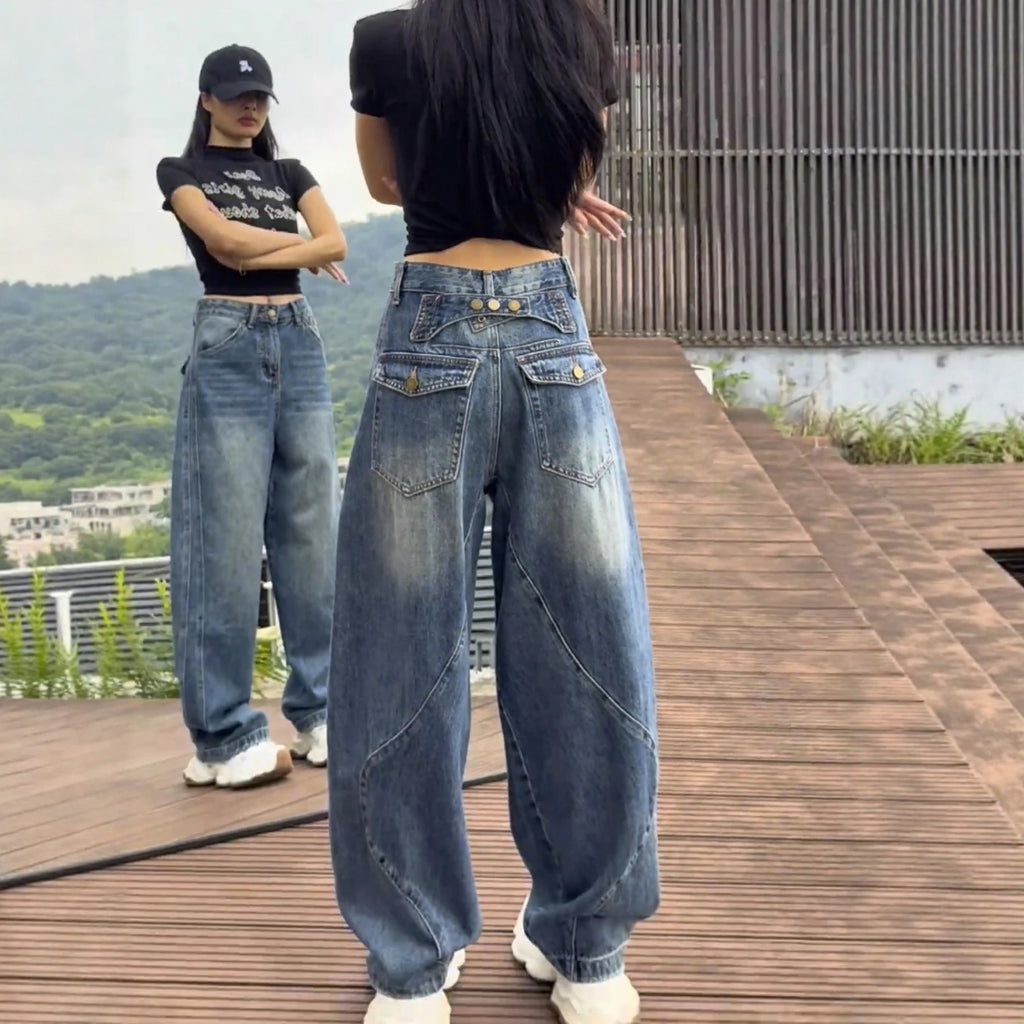 High Waist Wide Leg Jeans