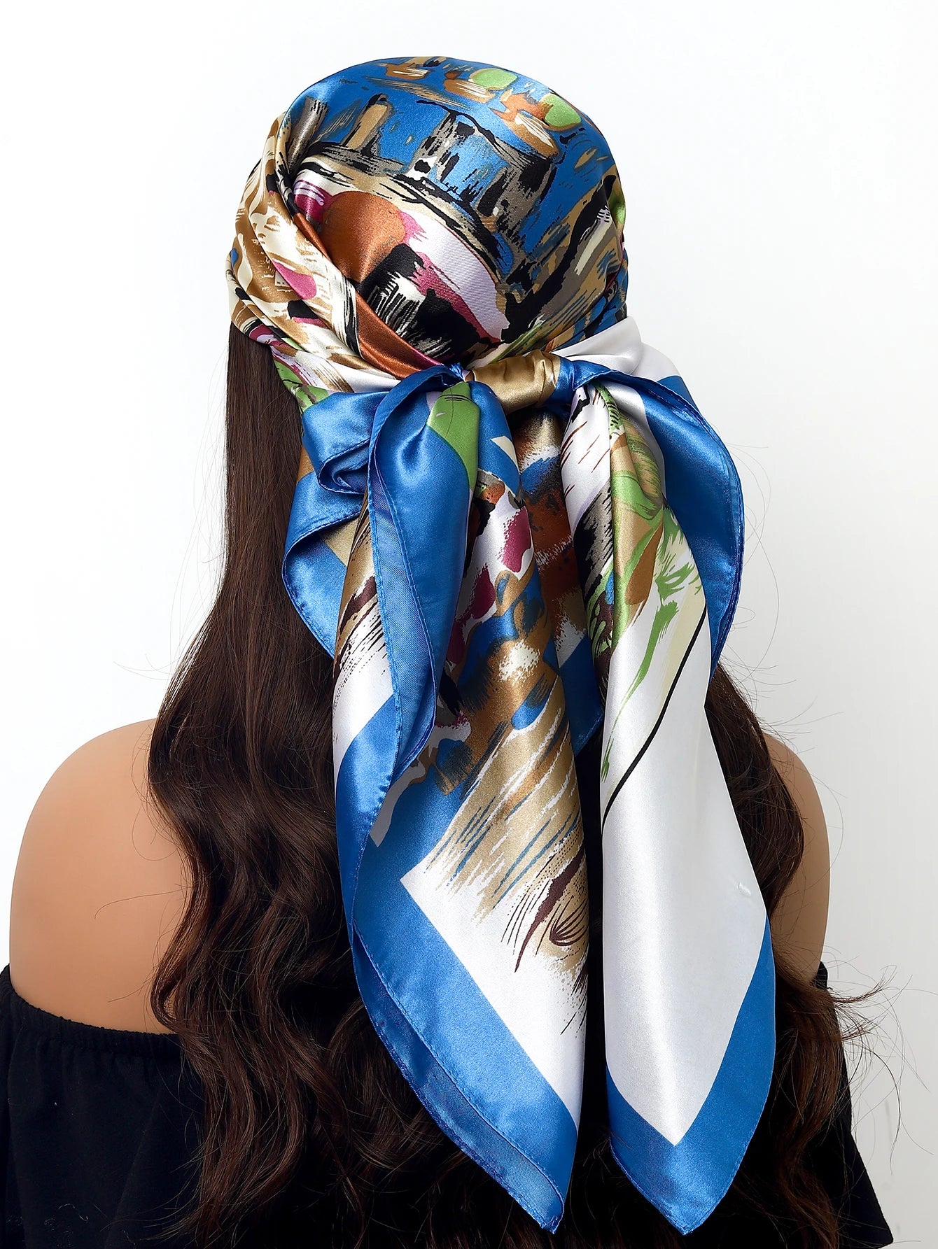 Women Printed Pre-tie Headscarf