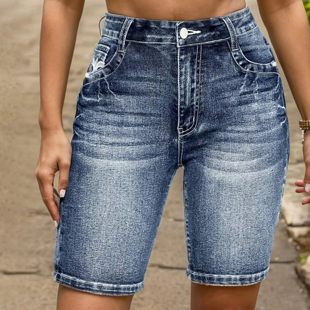 Women's Jeans High Waist Short Trousers