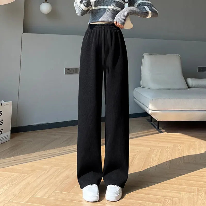 Women's Fleece Wide Leg Pants