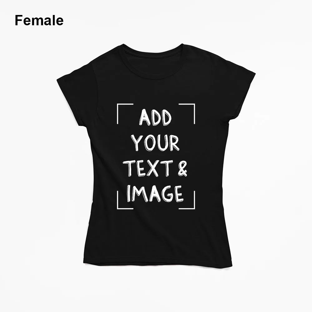 Custom T-shirt with Your Photo Text Image