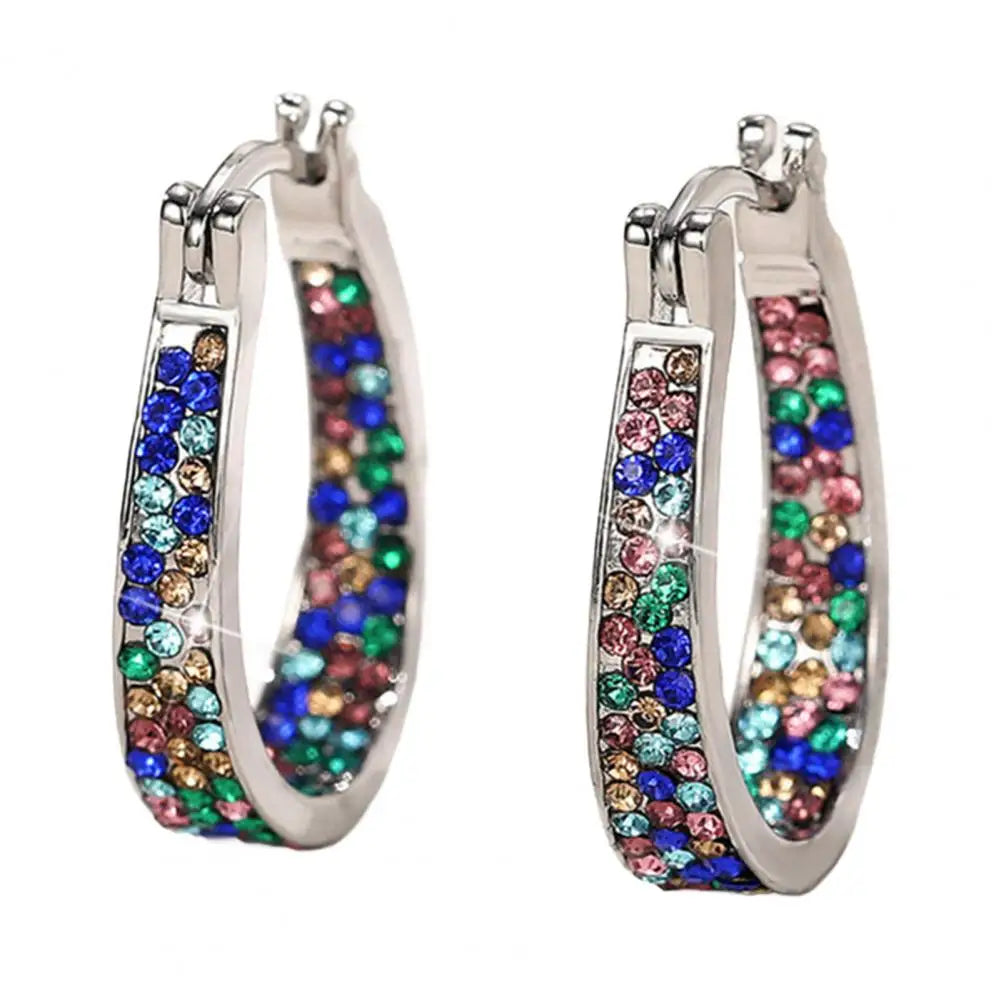 Zircon Hoop Earrings