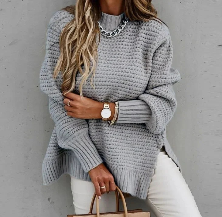 Loose Long Sleeve Knitted Sweater