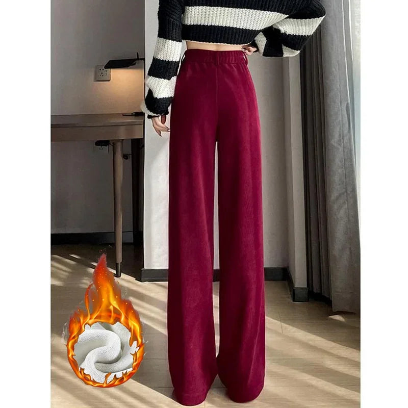 Fleece High Waist Trousers