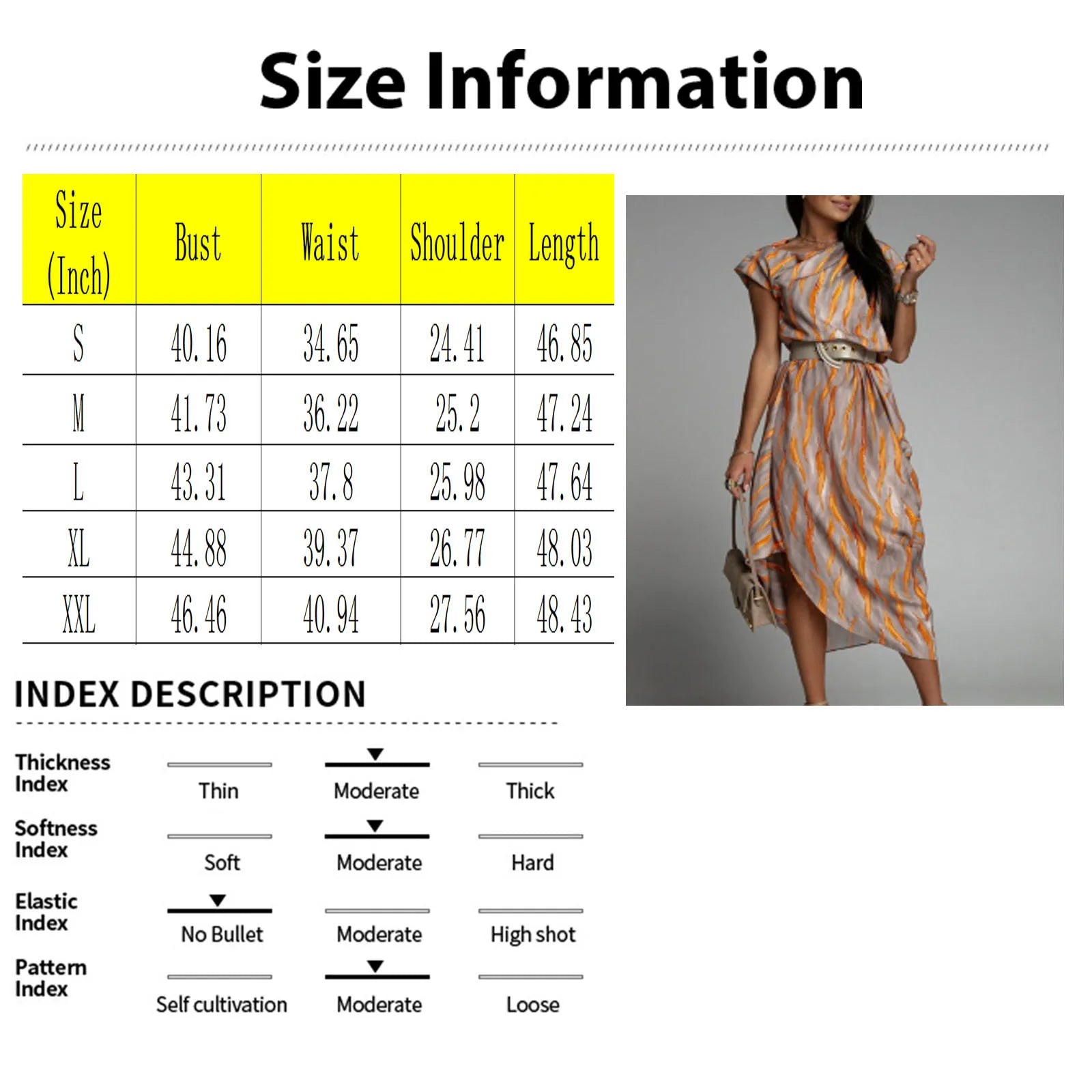 Elegant High-waisted A- line Printed Dress For Women