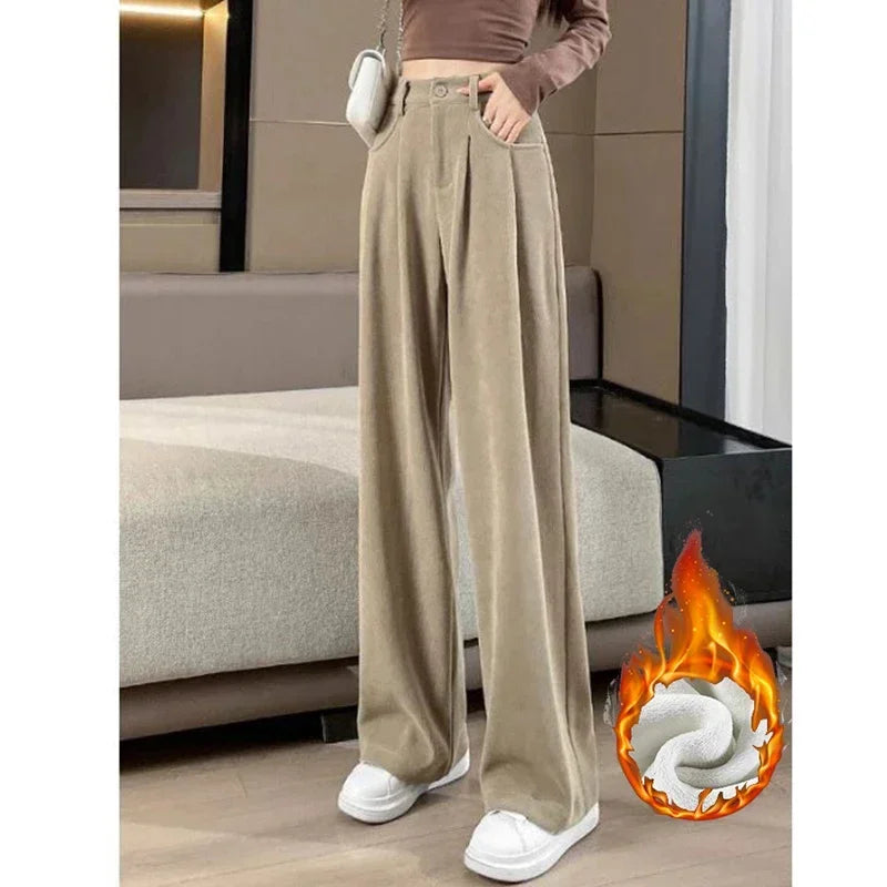 Fleece High Waist Trousers