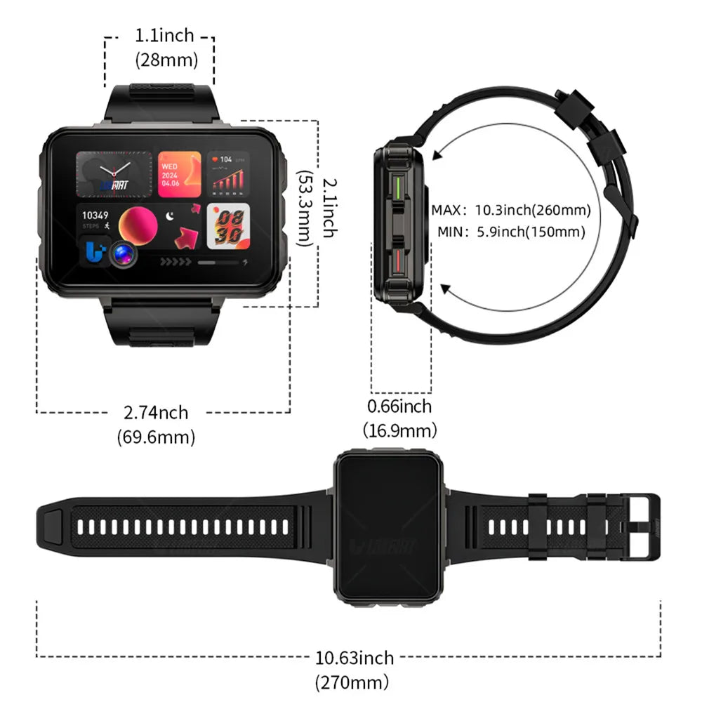 Android Smartwatches Dual Camera with Flashlight