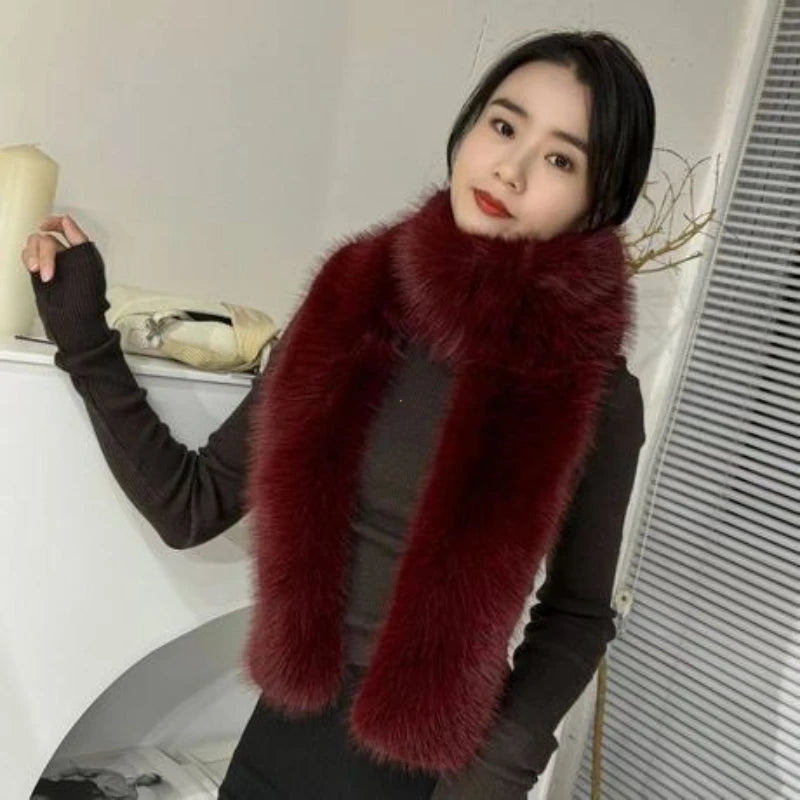 Winter Imitation Mink Fur Scarfs