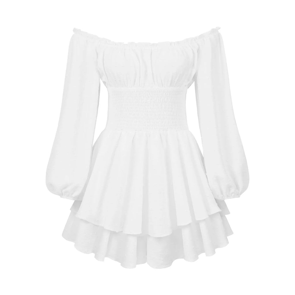 Off Shoulder White Dress For Women / Juniors