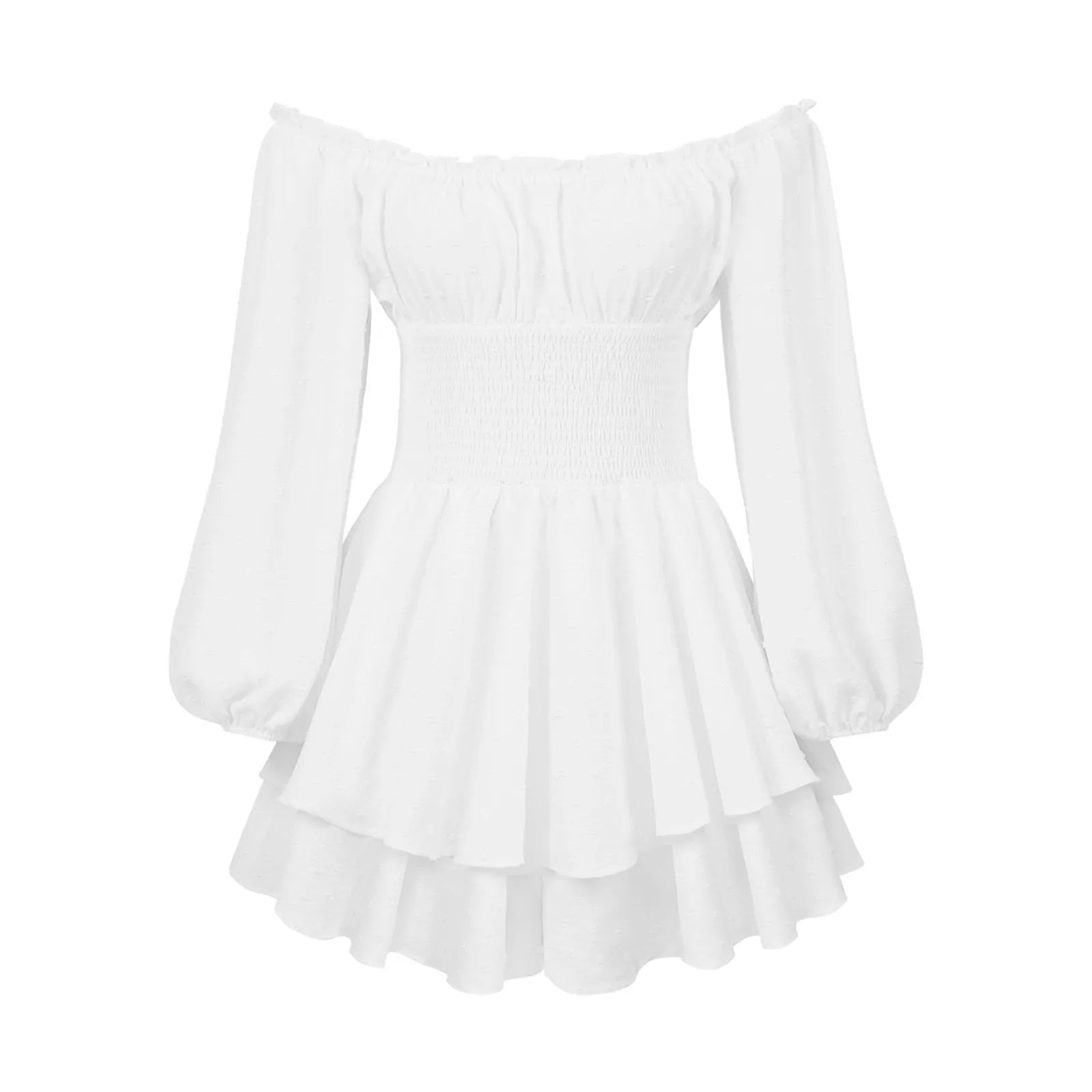Off Shoulder White Dress For Women